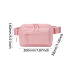 Riñonera Deportiva Impermeable Nylon - Bolsa Pequeña Multibolsillos Ajustable para Correr y Senderismo
