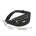 Riñonera Deportiva de Nylon - Bolsa de Cintura Unisex para Deporte y Uso Diario