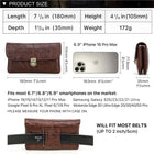 Riñonera de Cuero para Hombre - Bolso de Piel de Vestir Premium
