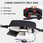 Riñonera Deportiva Impermeable Crossbody con Correa Ajustable para Running, Viajes y Entrenamiento