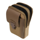 Riñonera Deportiva de Lona para Hombre y Mujer - Bolsa de Cintura Pequeña con Compartimento para Tarjetas y Teléfono