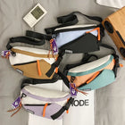 Riñonera Deportiva Unisex de Nylon con Paneles de Contraste - Bolsa de Pecho para Uso Diario y Urbano