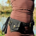 Riñonera Deportiva Steampunk Medieval - Bolsa de Cintura Vintage con Compartimento para Móvil