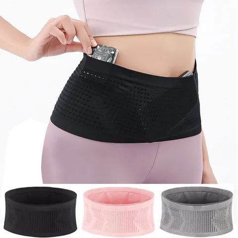 Riñonera Deportiva Invisible Sin Costuras: Ligera, Elástica y Portátil para Correr, Ciclismo y Deporte