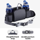 Riñonera Deportiva para Mujer con Portabotellas - Cinturón Lumbar para Senderismo, Running y Camping