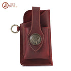 Riñonera de Cuero Genuino para Hombre - Bolso Móvil Retro y Táctico