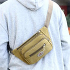 Riñonera Deportiva de Lona para Hombre - Bolsa Bananera para Teléfono