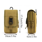 Riñonera Deportiva 7 Pulgadas - Bolsa de Cintura Oxford para Teléfono y Pasaporte