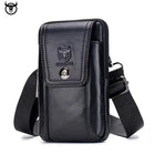 Riñonera Deportiva de Cuero para Hombre - Bolsa de Cintura Pequeña