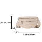 Riñonera Deportiva Mujer – Bolsa de Cintura de Cuero Sintético con Estampado Cocodrilo