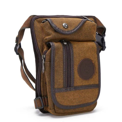 Riñonera Deportiva Retro para Hombre - Bolsa de Muslo Multiusos para Exteriores