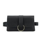 Riñonera de Cuero para Mujer 2 en 1 - Bolso Cinturón Elegante con Monedero Desmontable