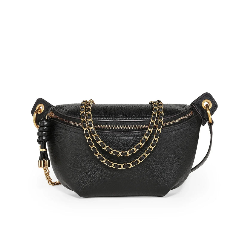 Riñonera de Cuero Genuino para Mujer - Bolso Cinturón Elegante y Versátil