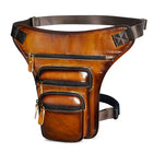 Riñonera Deportiva de Cuero para Hombre - Bolsa Sling Multifuncional para Viaje y Uso Diario