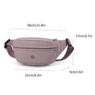 Riñonera de Cintura para Mujer - Bolso Bandolera Casual de Nylon