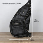 Riñonera de Cuero para Hombre - Bolso de Piel de Vestir Premium