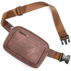 Riñonera Deportiva Mujer: Bolsa Cintura Coreana de Cuero Sintético con Cartera y Correa Ajustable