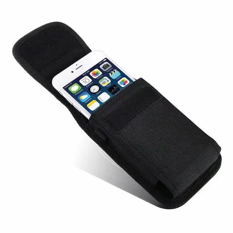 Riñonera Deportiva Unisex Negra - Bolsa Porta Teléfono con Cinturón