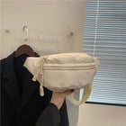 Riñonera de Cintura para Mujer - Bolso Bandolera Casual Grande