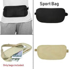Riñonera Deportiva de Nylon con Cardholder - Negra y Caqui