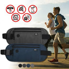 Riñonera Deportiva Impermeable con Protección RFID y Compartimento Secreto para Móvil