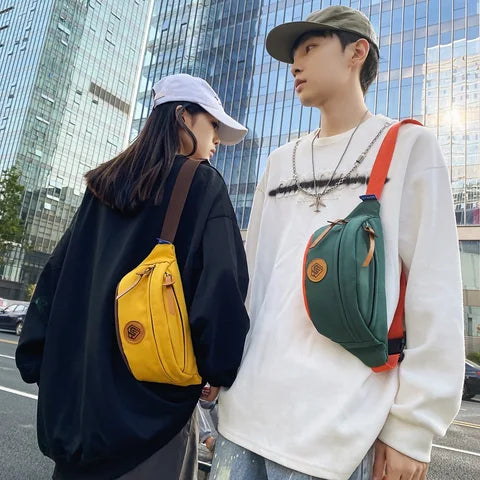 Riñonera Deportiva Grande Multifuncional - Bolsa de Pecho y Cintura para Hombre y Mujer