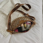 Riñonera Deportiva con Estampado y Cadena para Mujer - Bolso de Cintura con Letras y Correa Ancha