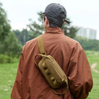 Riñonera Deportiva Multiusos para Hombre - Bolsa de Pecho y Hombro de Lona Resistente