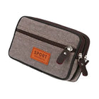 Riñonera Deportiva 2 Capas: Bolsa Móvil Horizontal y Vertical para Camping