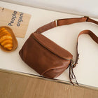 Riñonera Deportiva de Cuero - Bolso Bandolera Grande para Hombre y Mujer