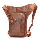 Riñonera de Cuero para Moto Mujer - Bolso Pierna Ajustable