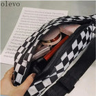 Riñonera de Moda para Mujer - Bolso de Cintura Plaid Hip Hop con Bolsillo para Celular