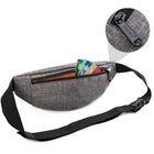 Riñonera Deportiva Hombre - Bolsa de Cintura de Lona para Dinero y Teléfono