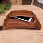 Riñonera Deportiva de Cuero Genuino - Bolso Retro para Hombre