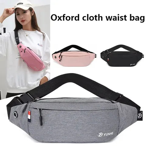 Riñonera Deportiva Impermeable Unisex - Bolsa de Cintura Multifuncional