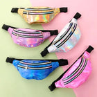 Riñonera Deportiva Brillante con Láser - Bolsa de Cintura para Mujer y Hombre