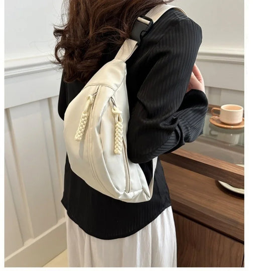 Riñonera de Cintura para Mujer - Bolso Bandolera Grande de Nylon