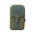 Riñonera Deportiva de Cuero Genuino con Sistema Molle - Porta Teléfono y Tarjetero