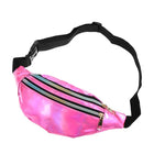 Riñonera Deportiva Brillante con Láser - Bolsa de Cintura para Mujer y Hombre