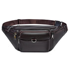 Riñonera de Cuero para Hombre - Bolso Cinturón Retro, Elegante y Duradero