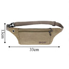 Riñonera Deportiva Hombre - Bolsa Cintura Lona Casual