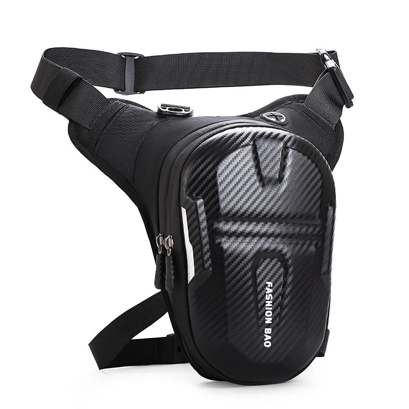 Riñonera Impermeable para Moto Mujer - Bolsa de Pierna con Carcasa Dura EVA