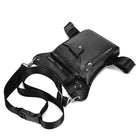 Riñonera de Cuero Vintage para Moto Mujer - Bolso Pierna Impermeable