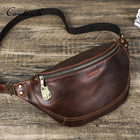 Riñonera Deportiva de Cuero Genuino con Candado de Seguridad - Diseño Casual
