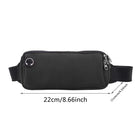 Riñonera Deportiva Unisex Negra para Correr con Funda para Teléfono y Dinero