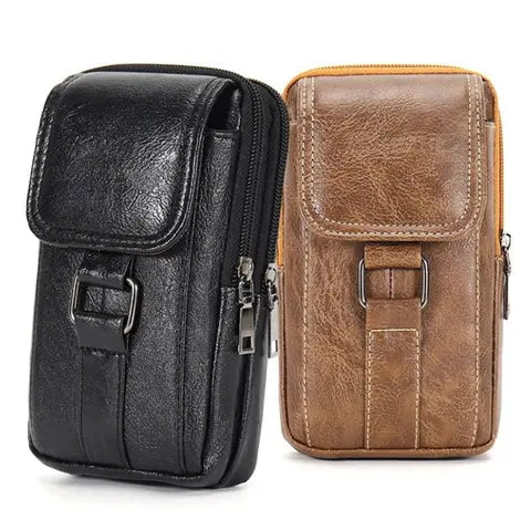 Riñonera Deportiva Vintage Impermeable con Cierre de Gancho - Bolsa Multifuncional para Viaje