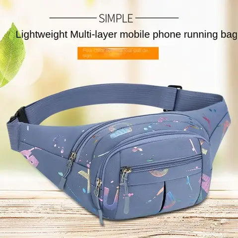Riñonera Deportiva para Mujer Impermeable Multifuncional con Múltiples Compartimentos