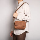Riñonera de Cuero Piel Unisex - Bolso Vintage Mini para Vestir
