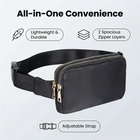Riñonera Deportiva Impermeable Crossbody con Correa Ajustable para Running, Viajes y Entrenamiento