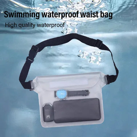 Riñonera Deportiva Impermeable de PVC - Crossbody Multifuncional para Camping, Senderismo y Viajes